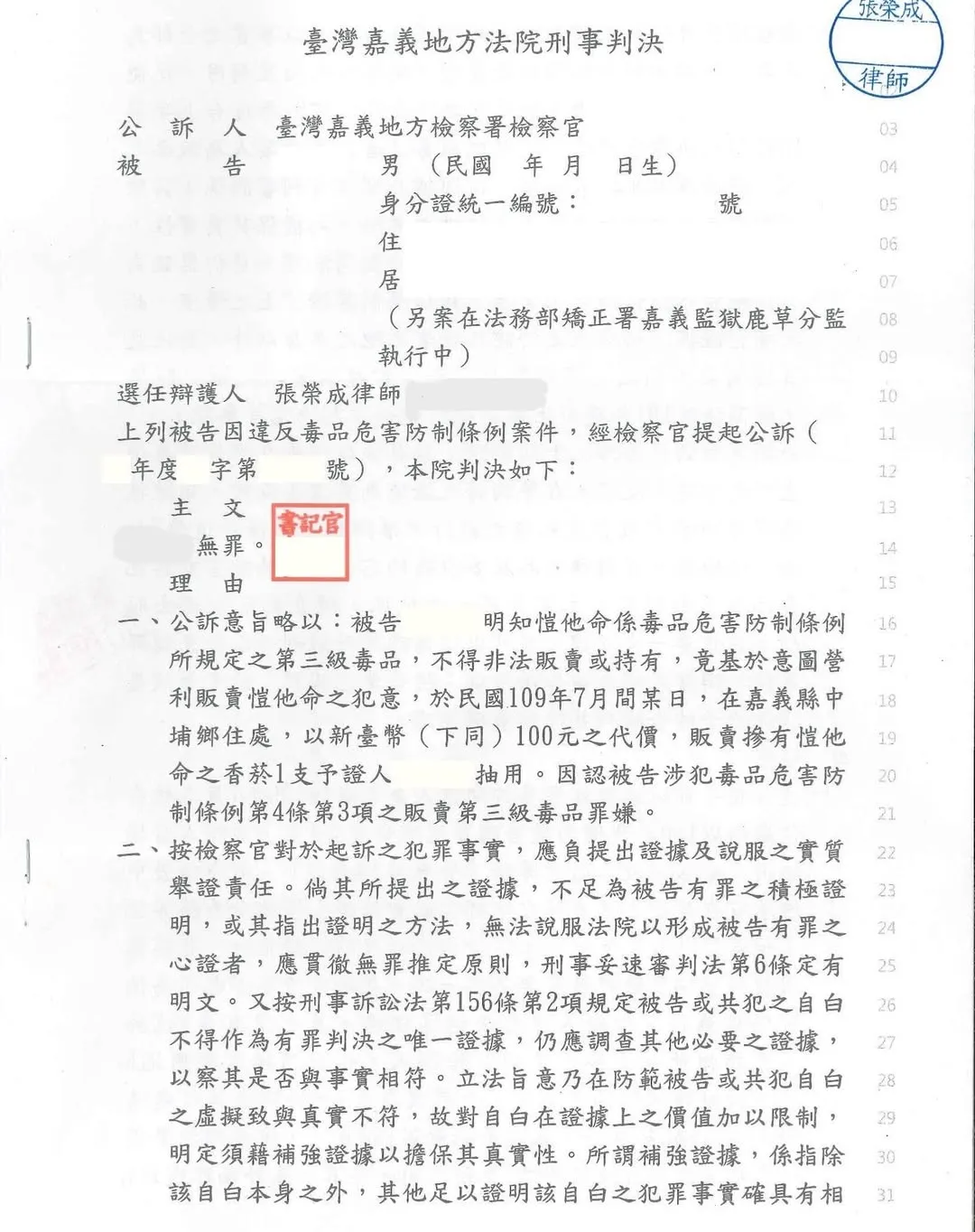 販賣毒品,偵查中認罪,一審仍判無罪案例