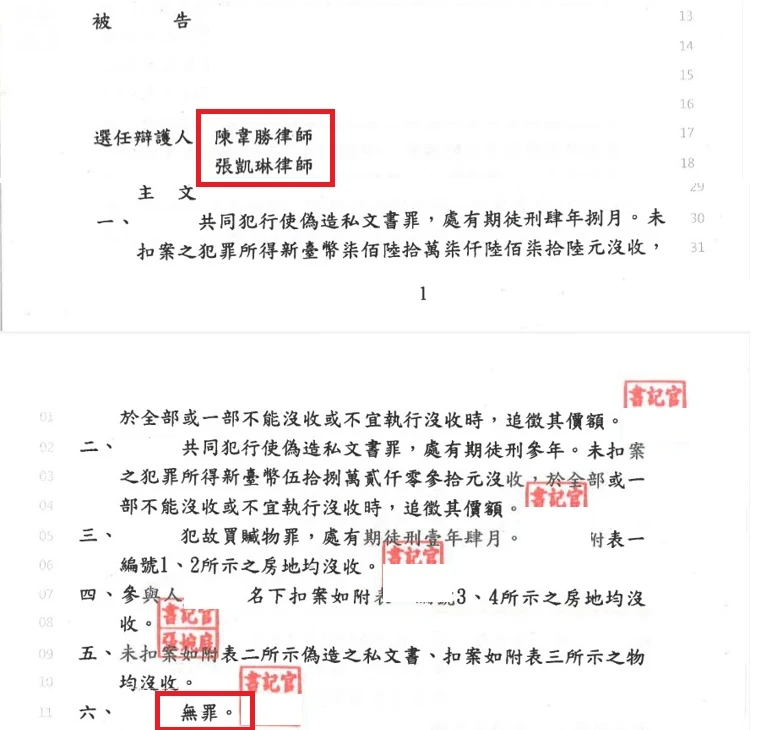 【無罪】詐欺洗錢偽造文書案件,成功爭取無罪!