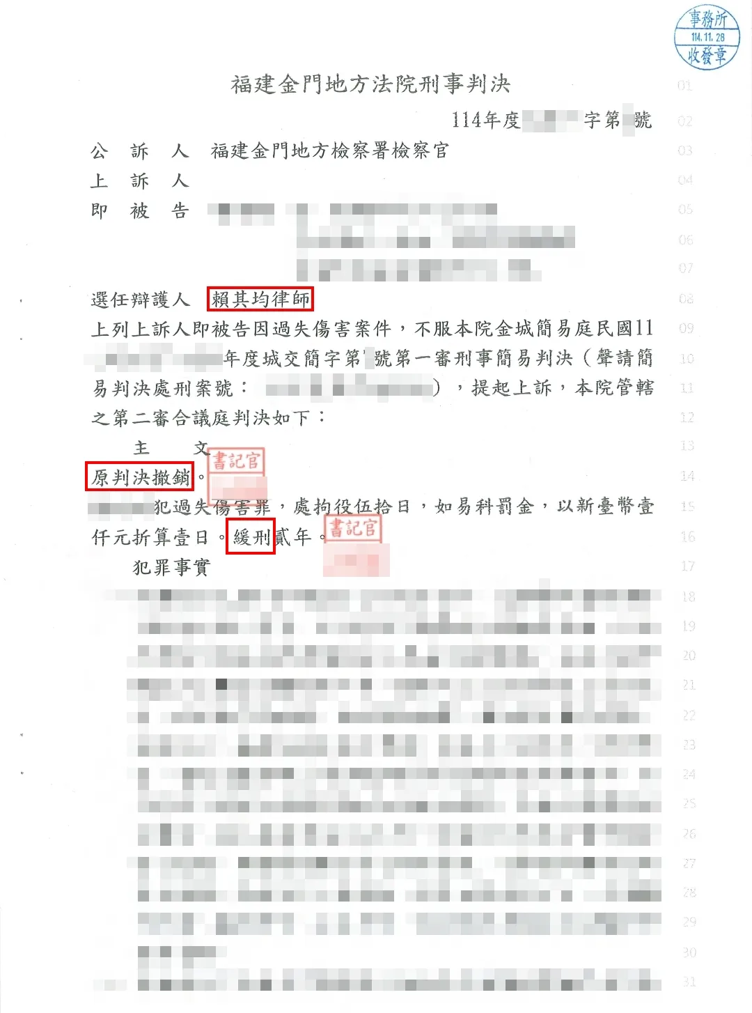 上訴改輕判並緩刑-台北刑事律師/台北刑事訴訟律師