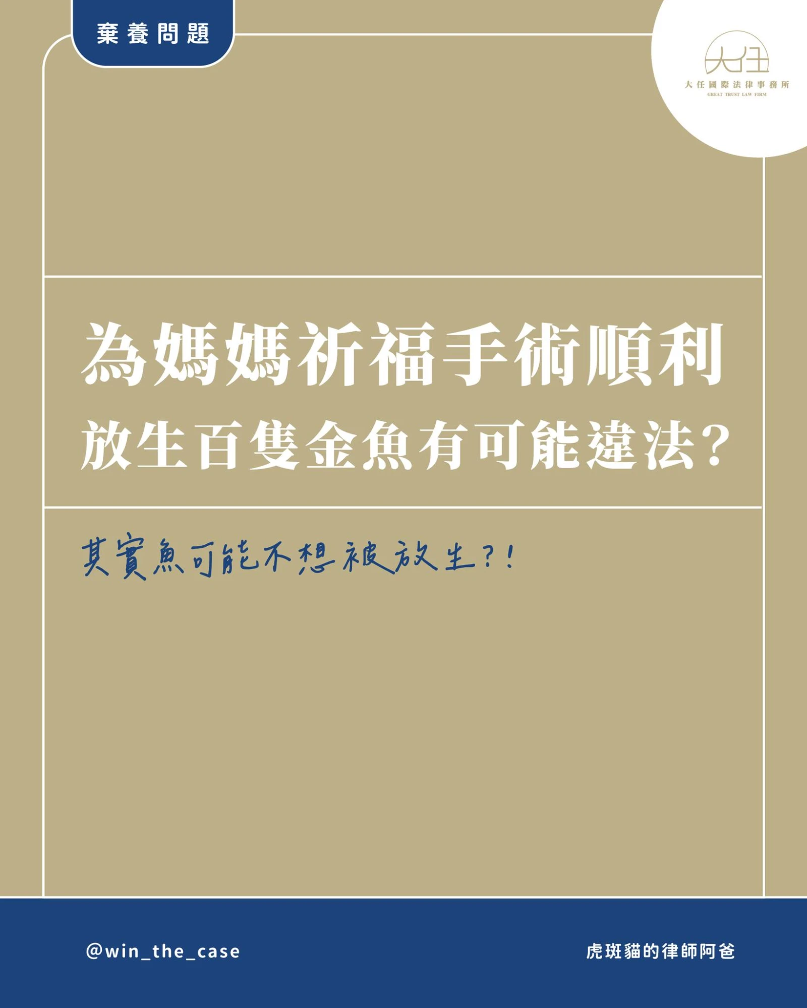 買魚去放生祈福積功德..