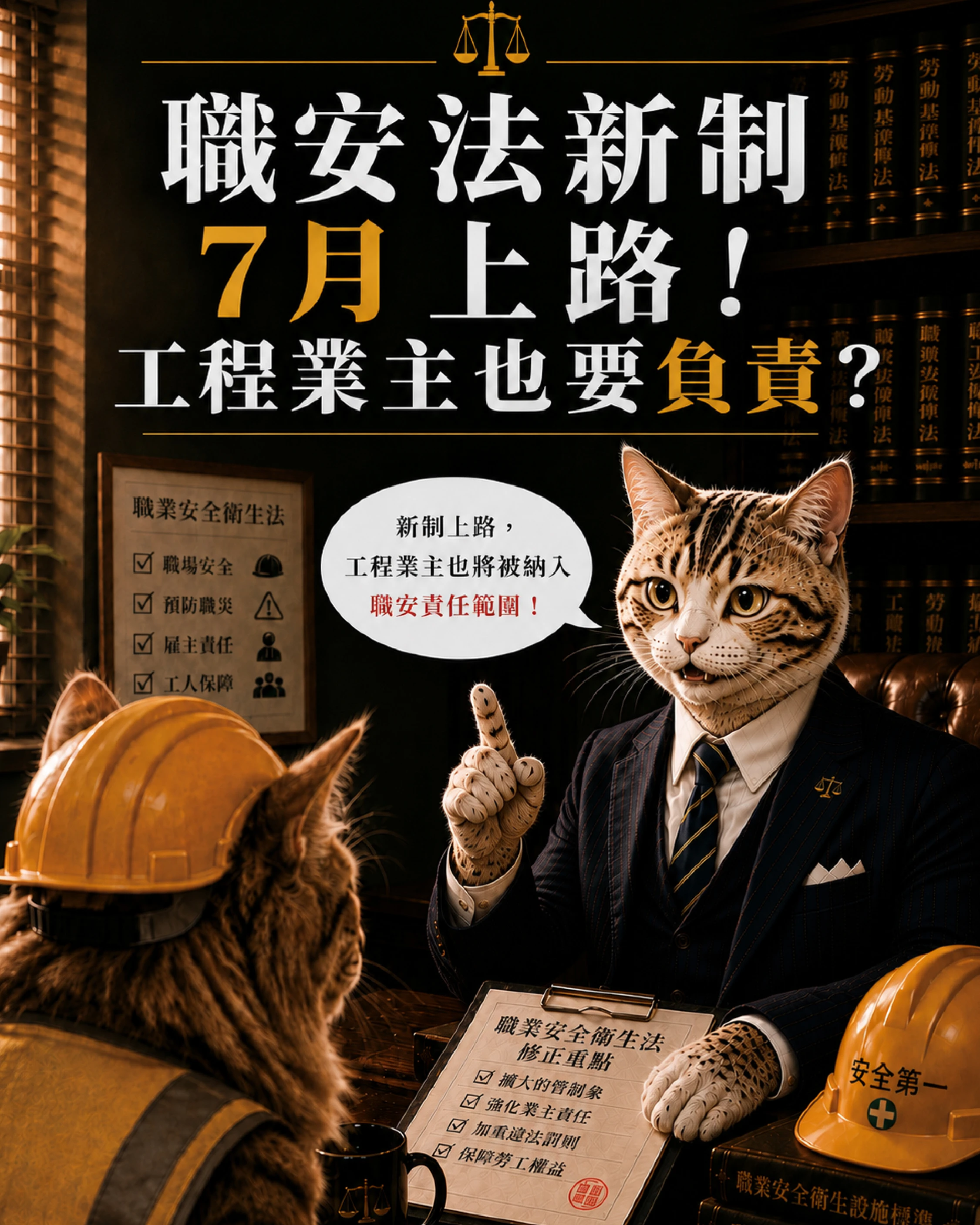 職安法新制7月上路！工程業主也要負責？