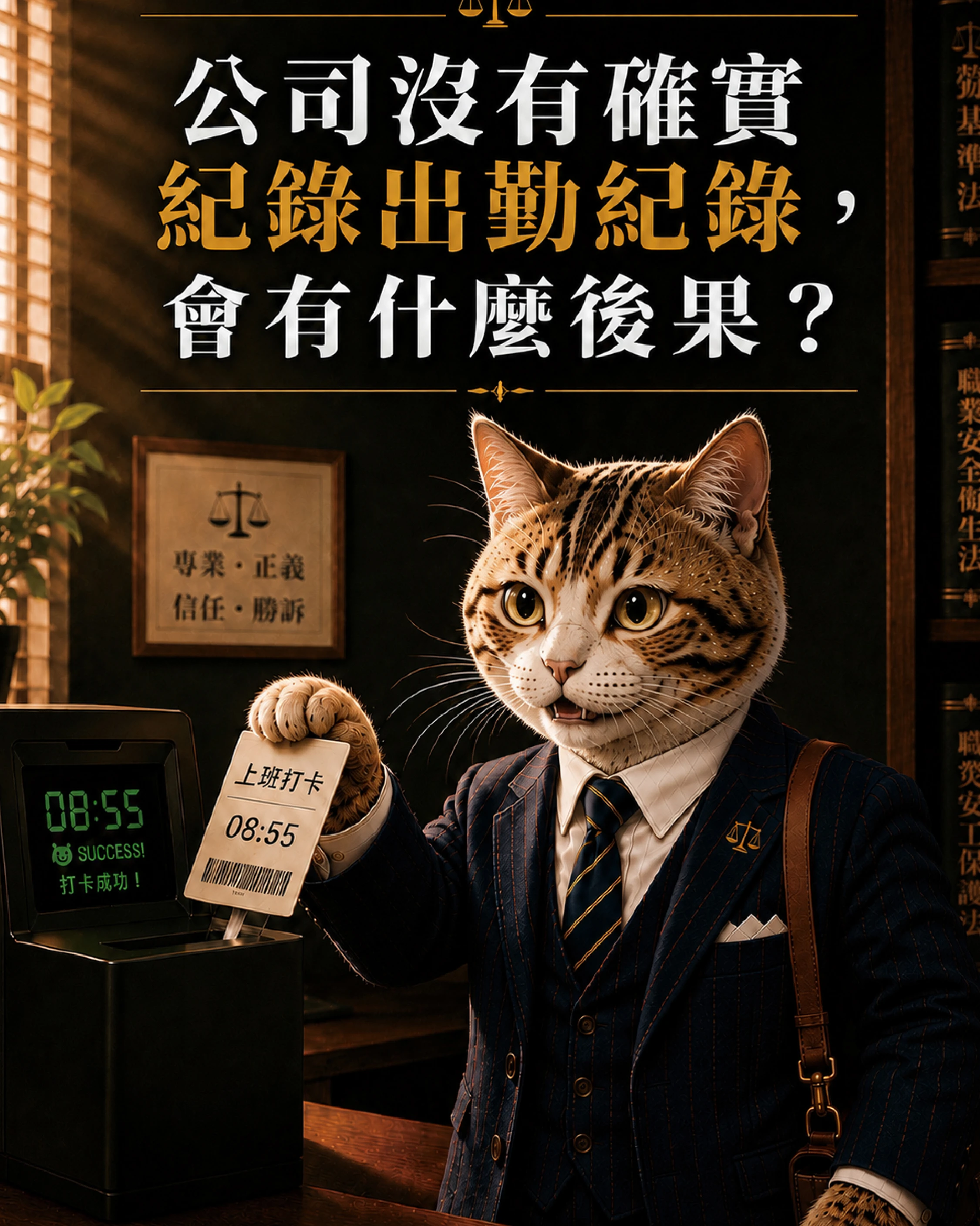 公司沒有確實紀錄出勤紀錄，會有什麼後果？
