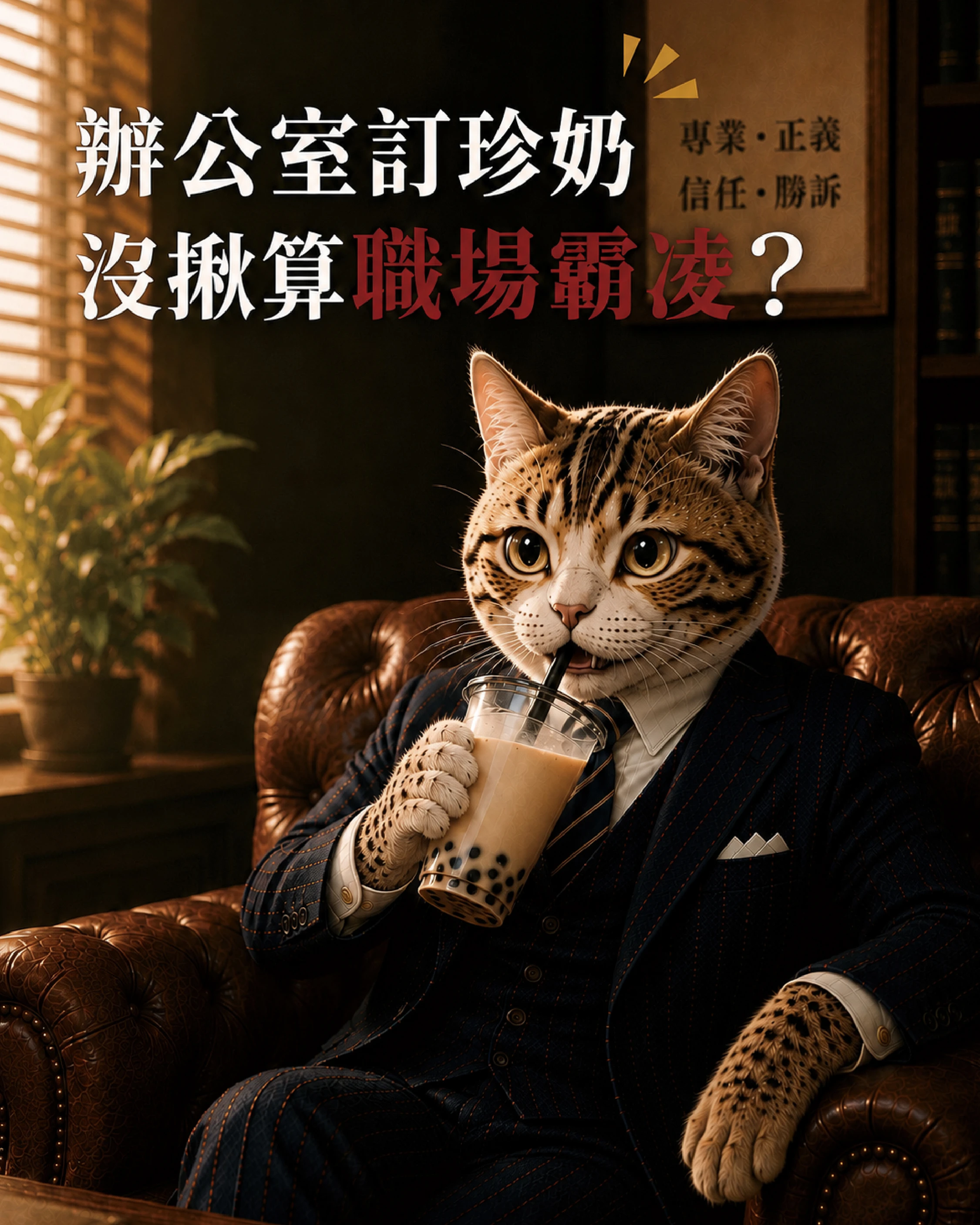 辦公室訂珍奶「沒揪」算職場霸凌?