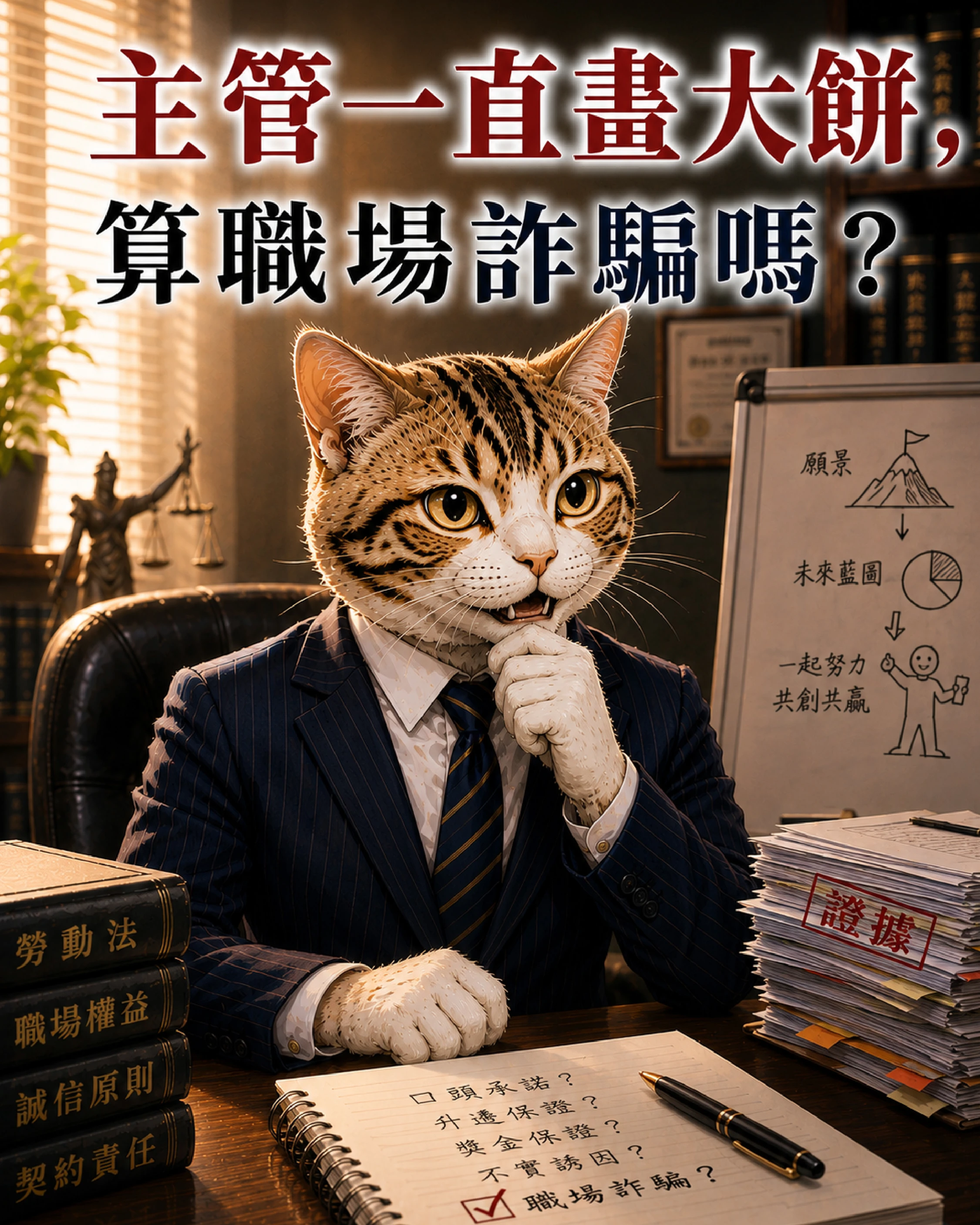 主管一直畫大餅，算職場詐騙嗎？