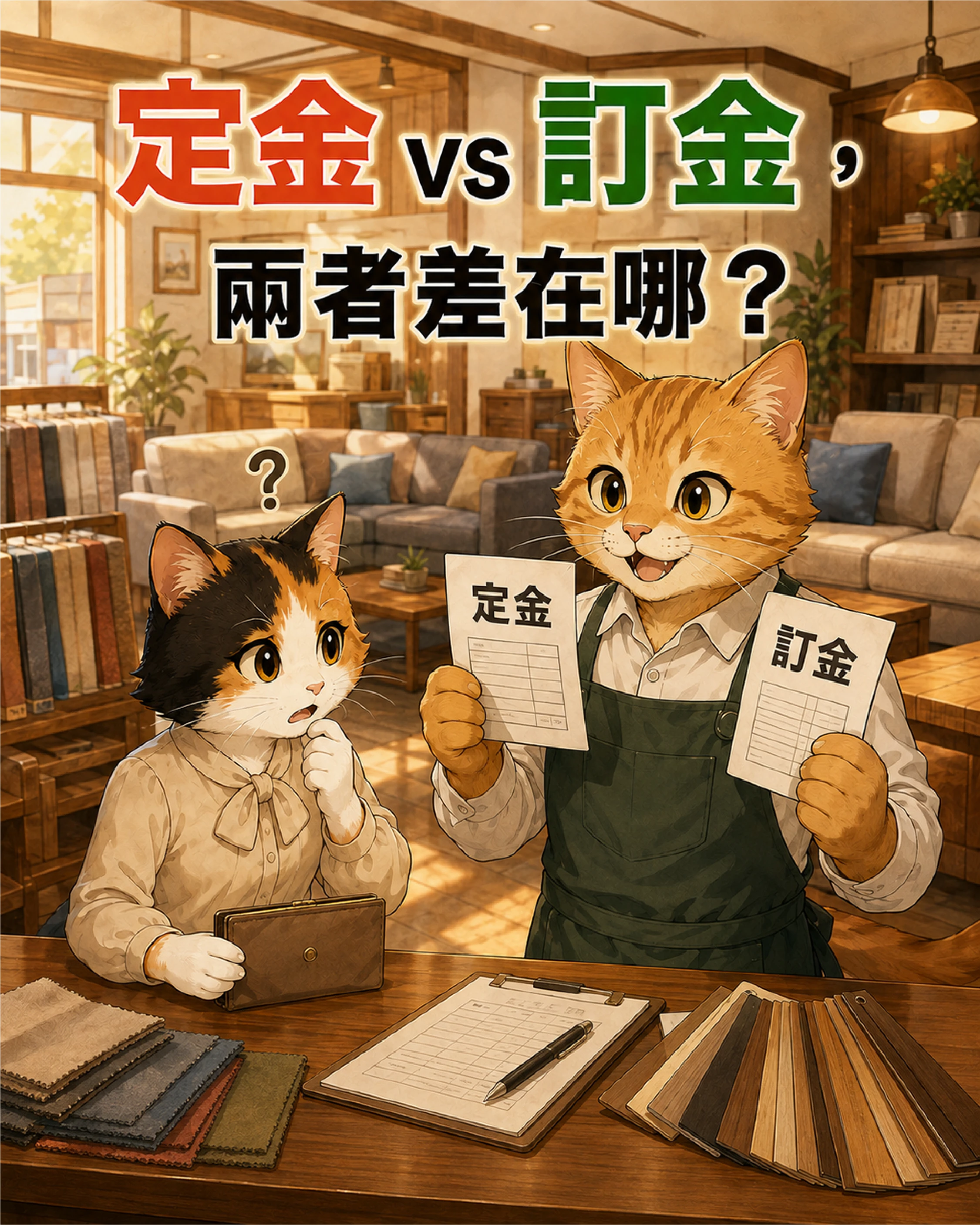 定金vs訂金 兩者差在哪?