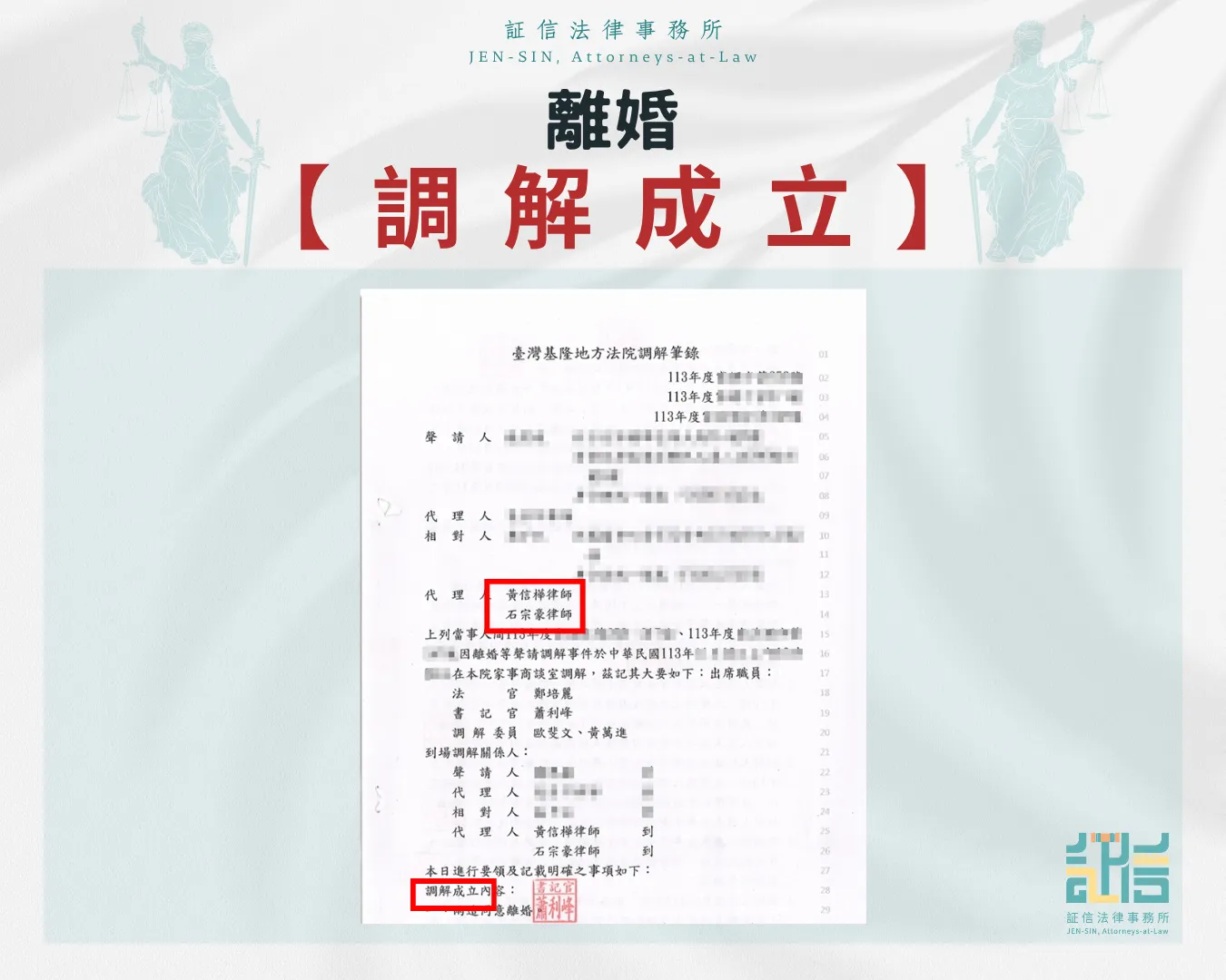 離婚 調解成立