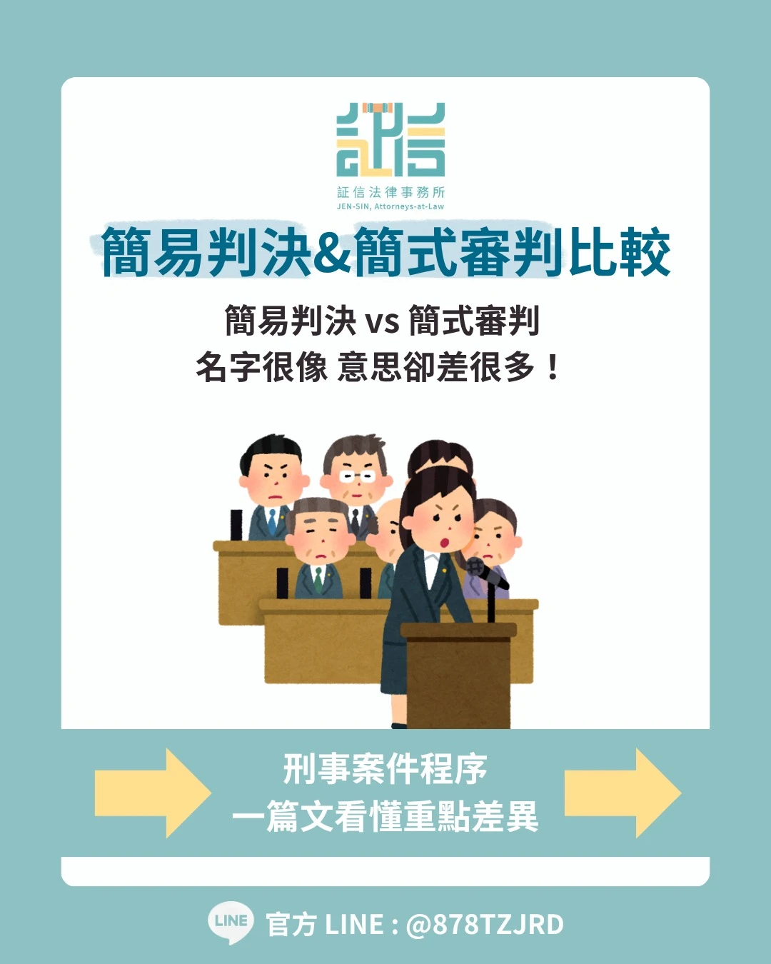 簡易判決和簡式審判名字很像 但意思差很多