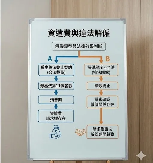 公司違法解僱,可以請求資遣費嗎?