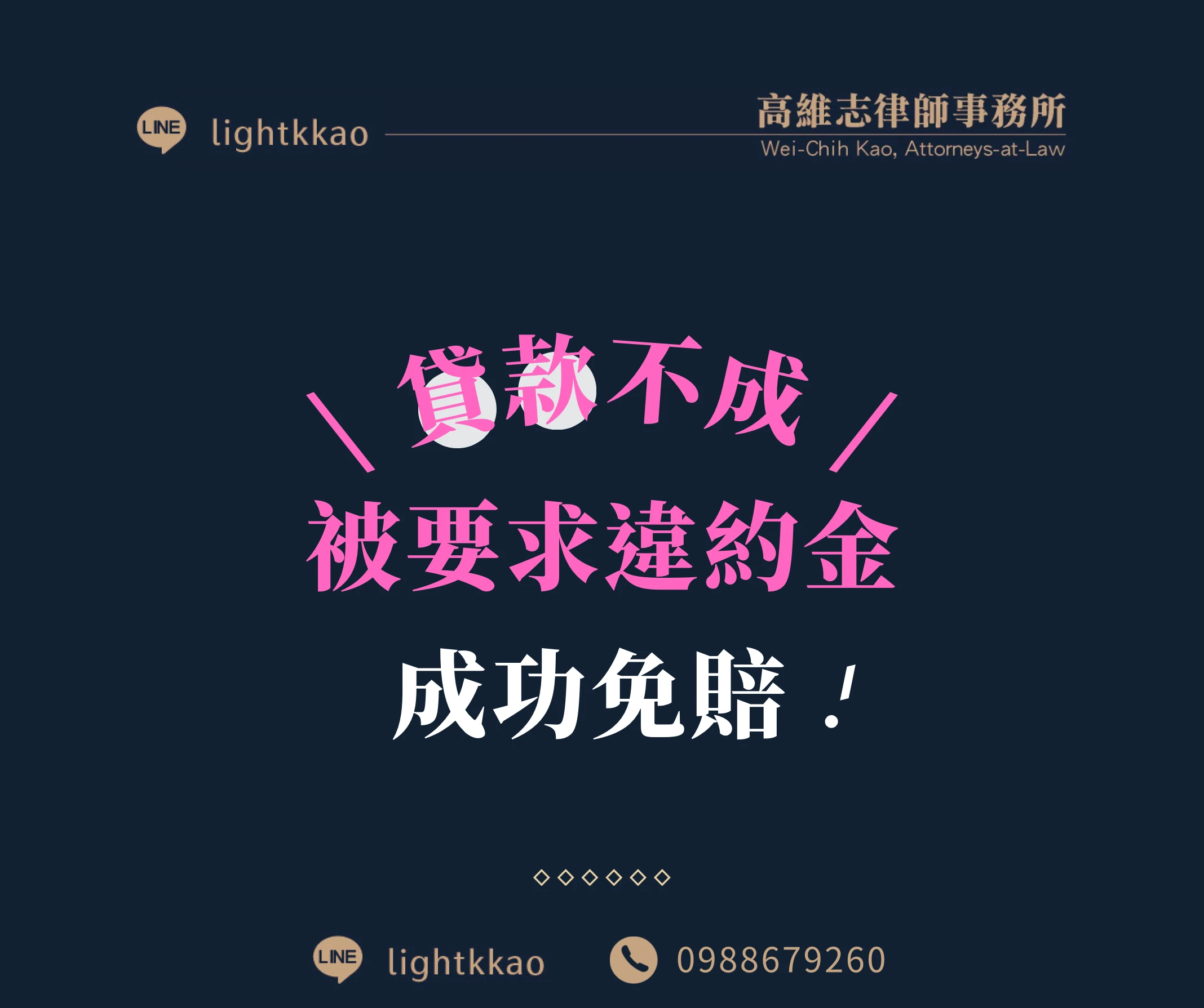 代辦貸款被要求付違約金怎麼辦?成功免付的實務案例解析【高雄債務律師】【高雄法律事務所推薦】