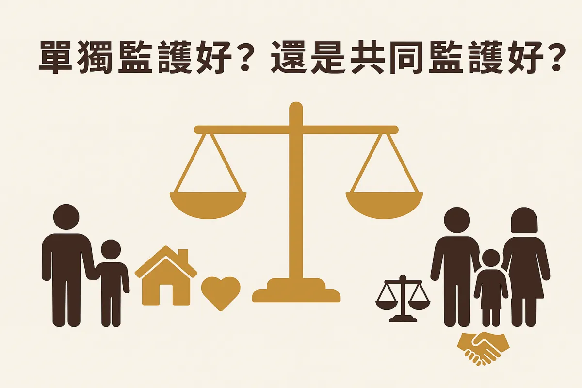 單獨監護好?還是共同監護好?法院怎麼決定監護權其實有標準!