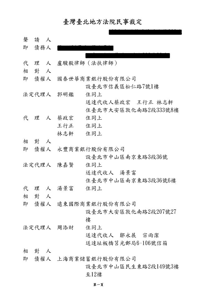 認可更生方案