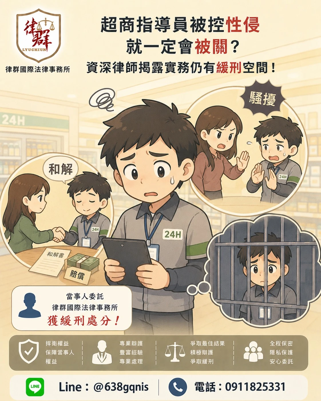 被控性侵就一定會被關?資深律師揭露“起訴後翻盤關鍵”,實務上仍有緩刑空間!