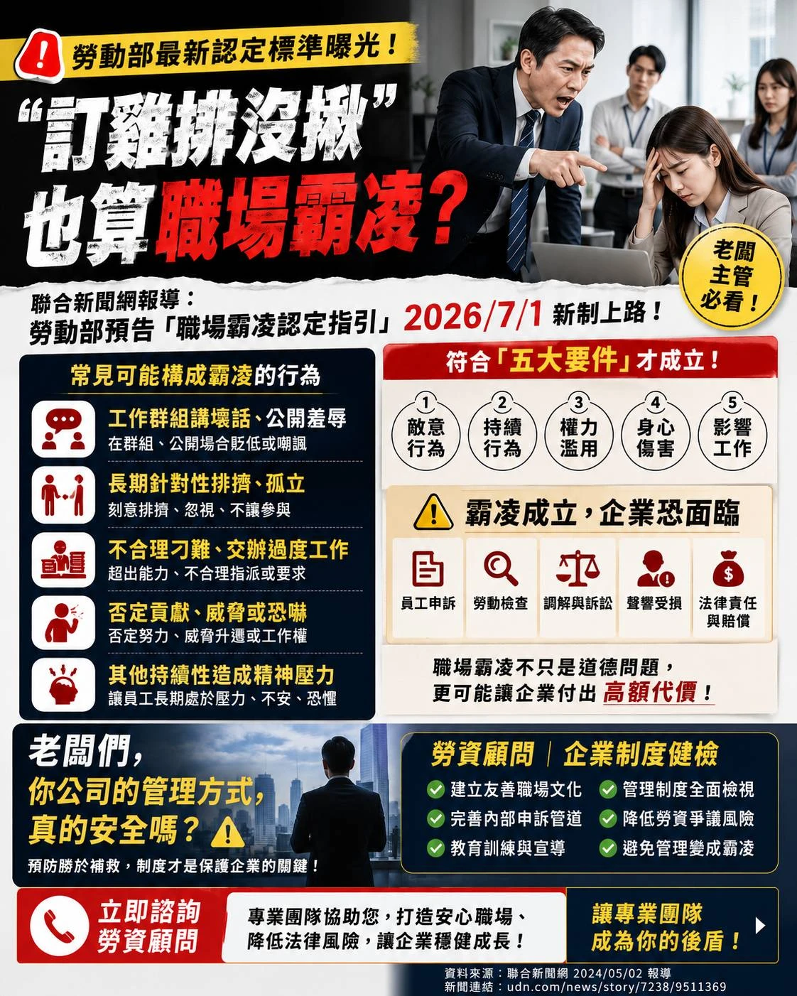 「訂雞排沒揪」也算職場霸凌?勞資爭議常見的職場排擠問題 - 台南勞資顧問|台中勞資課程