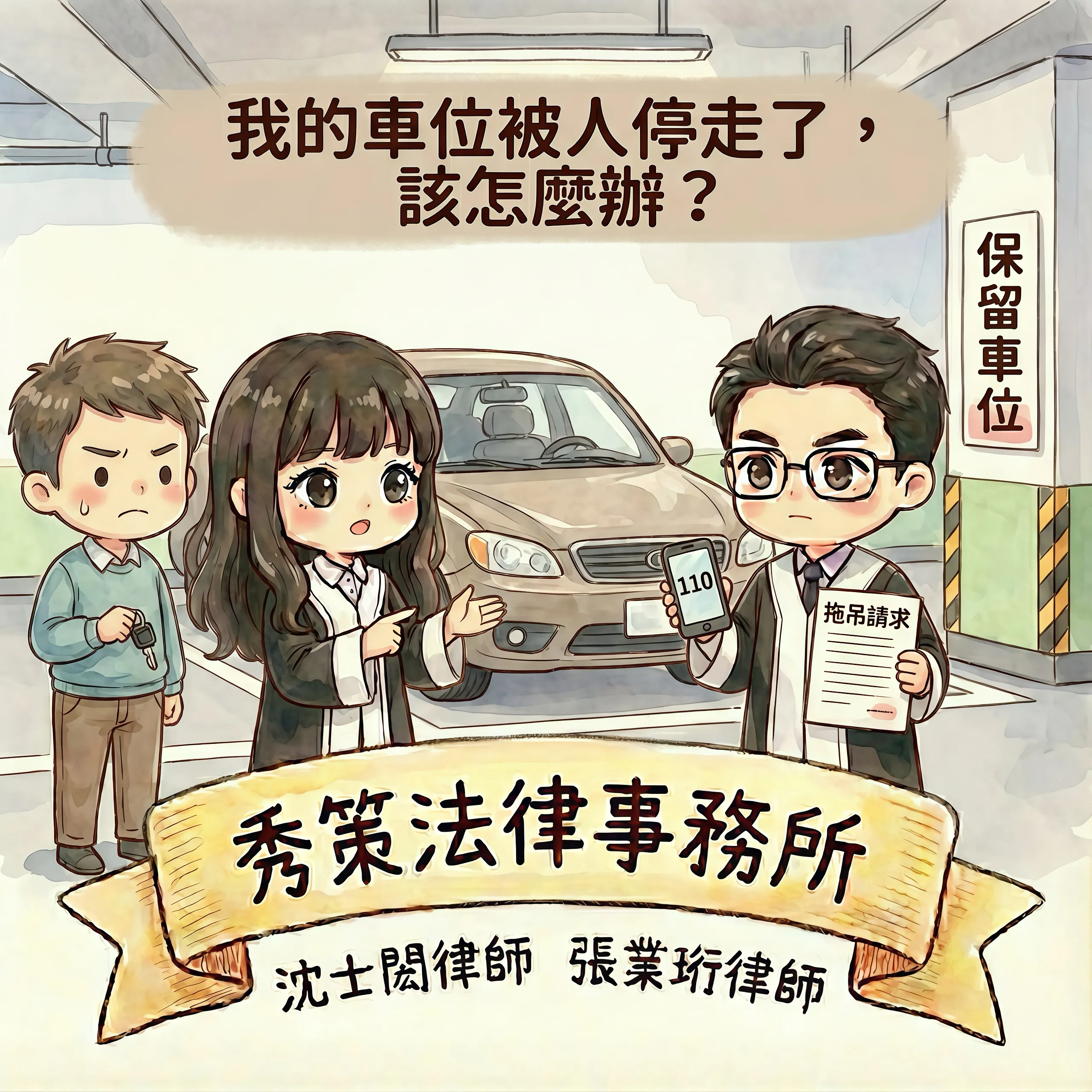 我的車位被人停走了,該怎麼辦? 社區法律顧問 / 新莊區律師推薦 / 台北律師推薦 / 社區訴訟律師推薦/台北律師事務所/台北律師推薦