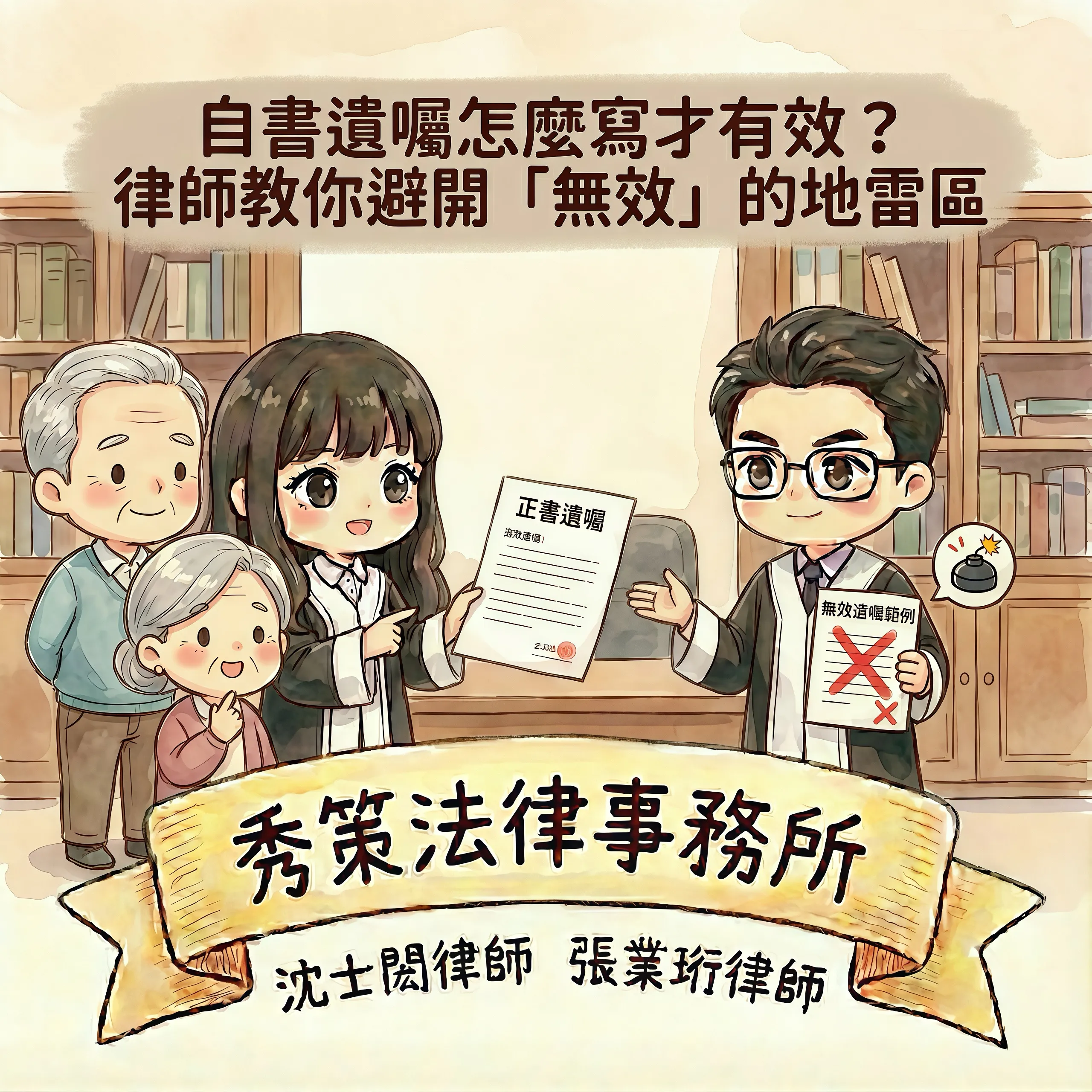 自書遺囑怎麼寫才有效?律師教你避開「無效」的地雷區 #遺囑律師 #遺囑訴訟律師 #代筆遺囑律師 #代筆遺囑律師推薦 #台北代筆遺囑律師 #台北代筆遺囑律師推薦 #新北代筆遺囑律師 #新北代筆遺囑律師推薦