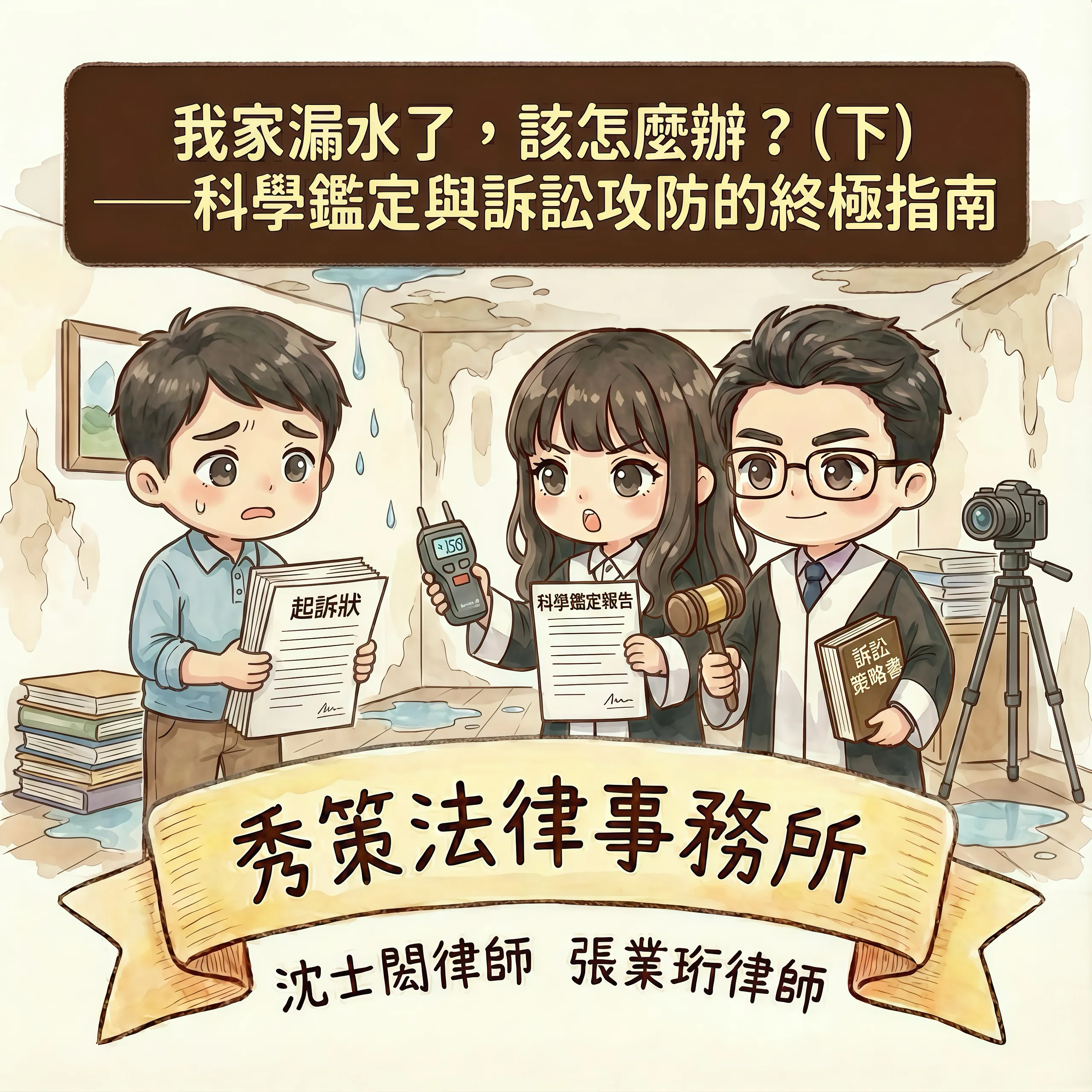 我家漏水了,該怎麼辦?(下)——科學鑑定與訴訟攻防的終極指南 社區法律顧問 / 新莊區律師推薦 / 台北律師推薦 / 社區訴訟律師推薦/台北律師事務所/台北律師推薦
