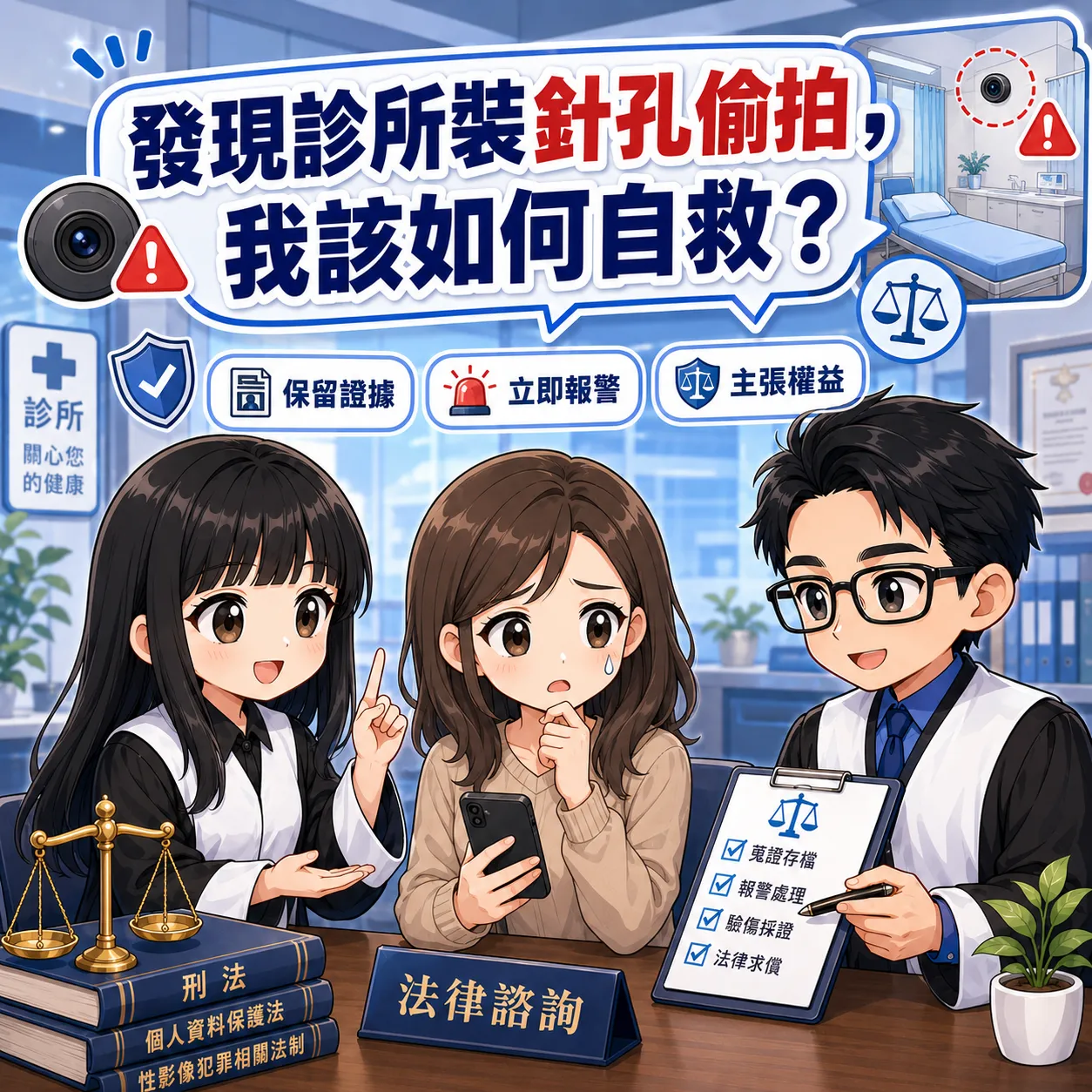 發現診所裝針孔偷拍,我該如何自救? 損害賠償 / 民事損害賠償 / 民事賠償律師 / 民事訴訟律師 / 民事訴訟律師推薦 / 台北民事訴訟律師 / 台北民事訴訟律師推薦 / 新莊民事訴訟律師 / 新莊民事訴訟律師推薦
