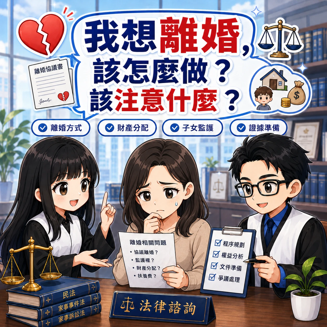 我想離婚,該怎麼做?該注意什麼? #家事訴訟律師 #家事訴訟律師推薦 #撰擬離婚協議書律師 #撰擬離婚協議書律師推薦 #台北撰擬離婚協議書律師律師 #台北撰擬離婚協議書律師推薦 #離婚訴訟律師 #離婚調解律師
