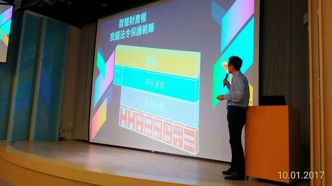 真亮法律事務所所長林亮宇律師於106年10月1日受邀至「國立臺灣工藝研究發展中心智財講座」主講:「專利商標概說」