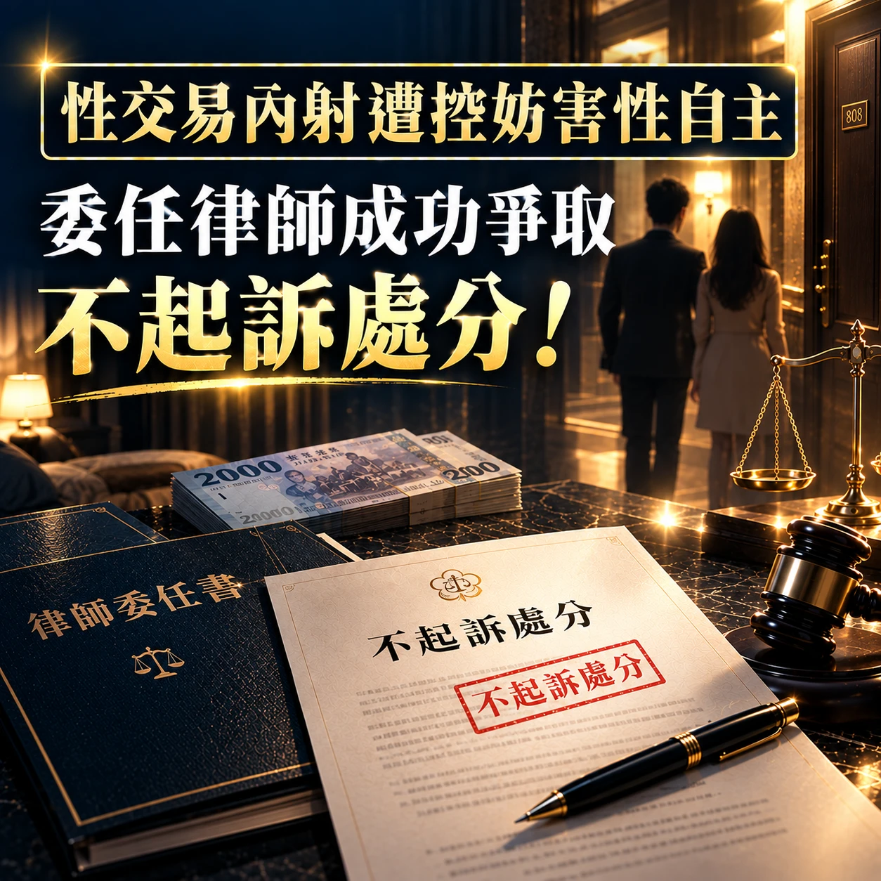 性交易內射遭控妨害性自主｜委任趙若竹律師成功爭取不起訴！台中妨害性自主律師/台中刑事律師推薦