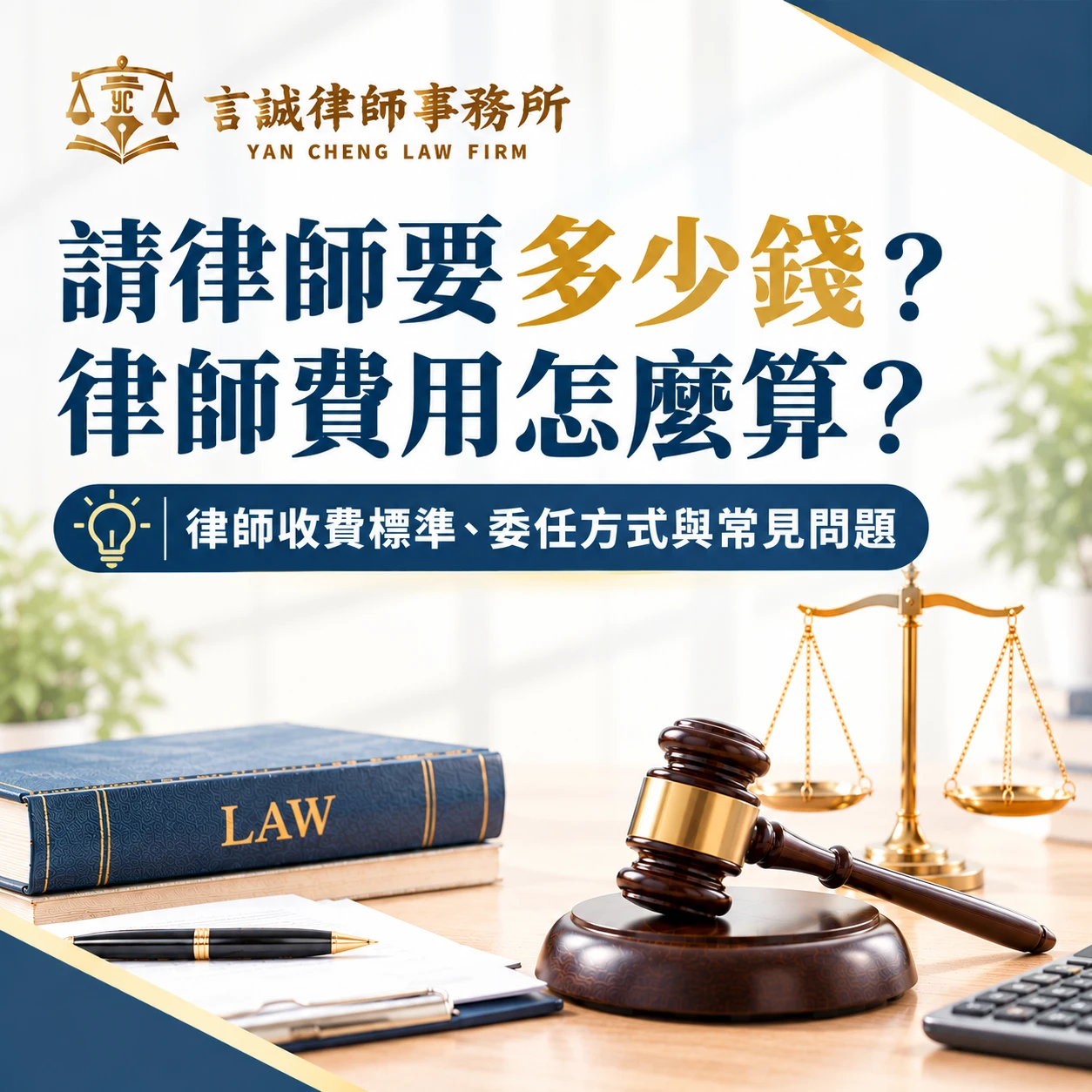 請律師要多少錢？律師費用怎麼算？律師收費標準、委任方式與常見問題