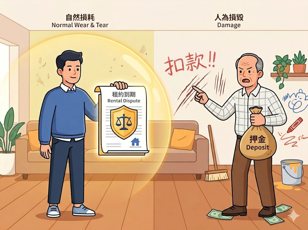 房東以「清潔費、油漆費」亂扣押金?