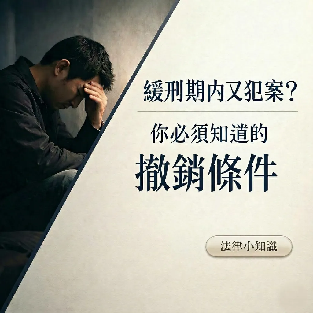【法律專欄】緩刑期內又犯案,我的緩刑一定會被撤銷嗎?